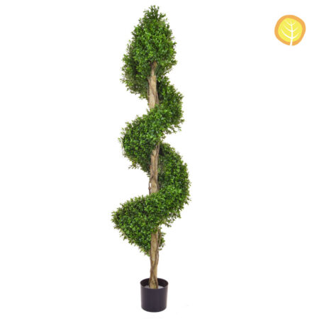 Topiaire Spirale Buis Artificiel Anti-UV 150cm – Modèle C