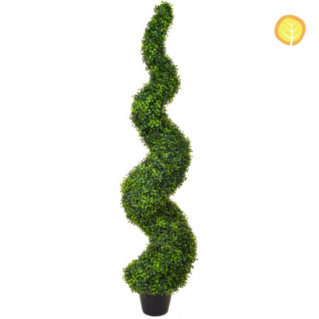 Topiaire Spirale Buis Artificiel Anti-UV 150cm