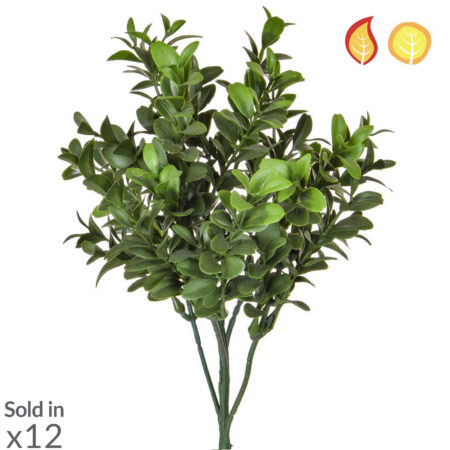Feuillage buxus artificiel anti-UV 47cm vert