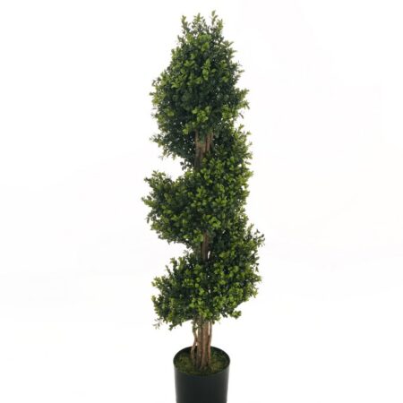 Topiaire Buis Spirale 120cm Artificiel Anti-UV