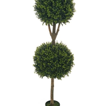Topiaire Buis Double Boule 150cm Artificiel Anti-UV