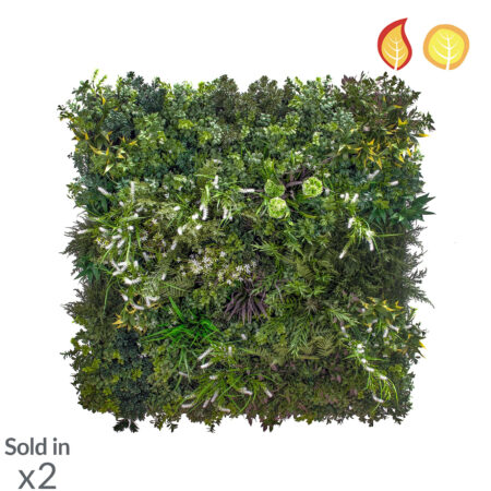 Panneau Mur Végétal Anti-UV Melrose Mix 100x100cm – Extérieur
