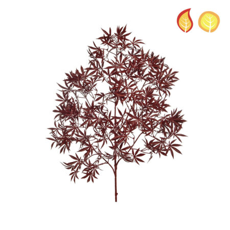 Érable Rouge Artificiel Anti-UV 65cm – Branche Colorée