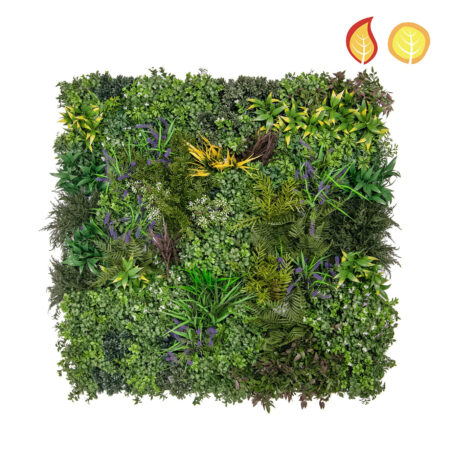 Panneau Mur Végétal Anti-UV Chatton Mix 100x100cm – Extérieur
