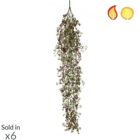 Plante Retombante Fleurs Rouges Anti-UV 100cm – Grande Trail