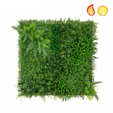 Panneau Mur Végétal Anti-UV Fenwick Mix 100x100cm – Extérieur