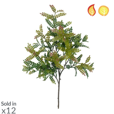 Robinier Artificiel Anti-UV 55cm – Vert/Rouge FR UV