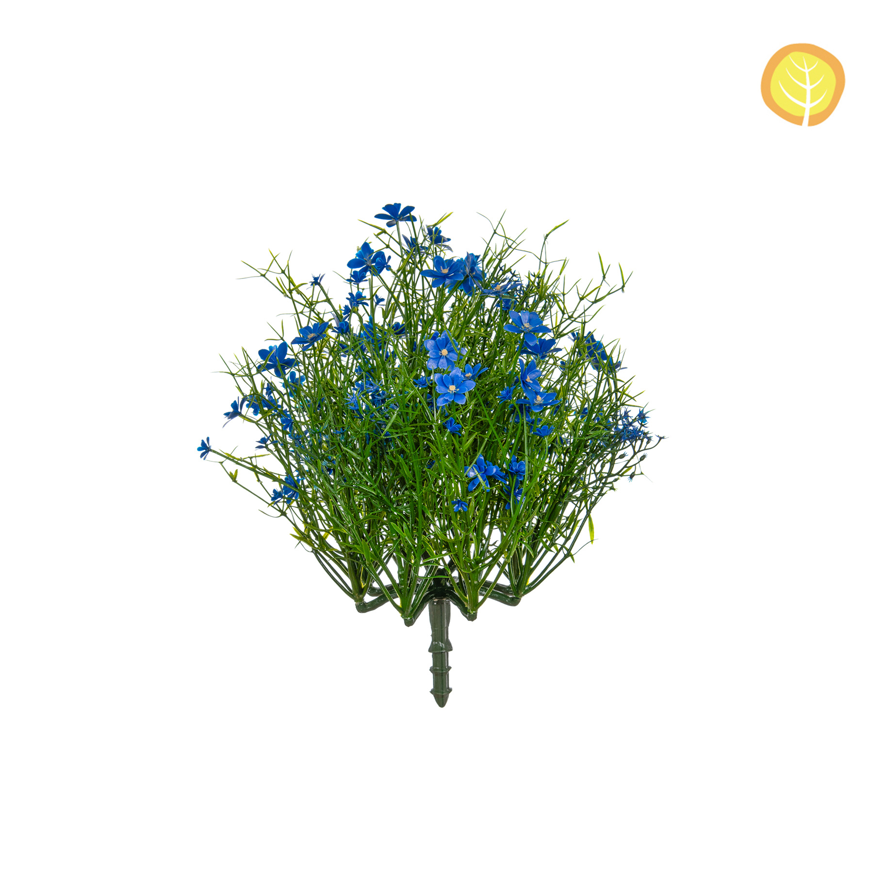 Gypsophile artificiel anti-UV 27cm bleu