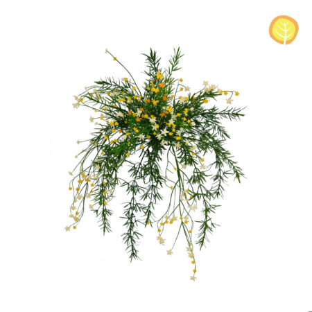 Gypsophile artificiel anti-UV 42cm blanc jaune