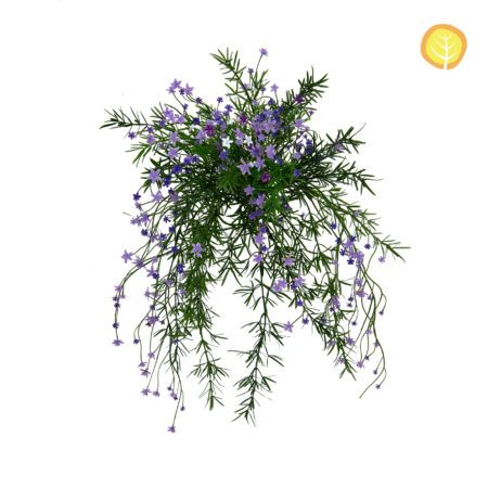 Gypsophile artificiel anti-UV 42cm blanc violet