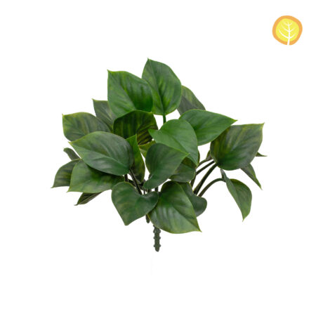 Philodendron Artificiel Anti-UV 21cm – Feuillage Vert HL