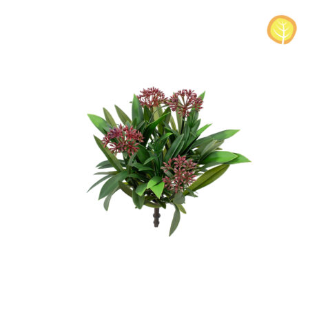 Plante Fleurie Artificielle Anti-UV 25cm – Bordeaux HL