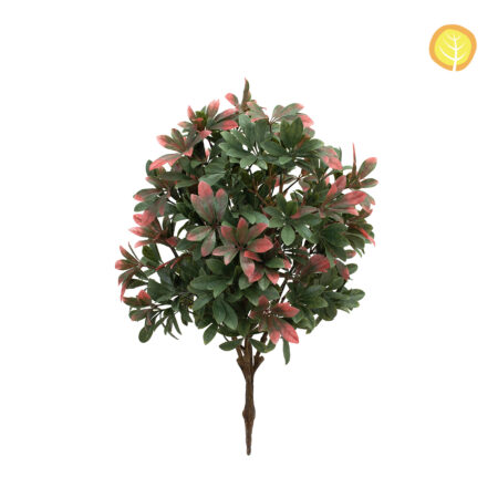 Schefflera Artificiel Anti-UV 71cm – Pointes Rouges YF