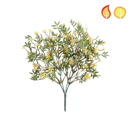 Buisson Fleuri Artificiel Anti-UV 37cm – Fleurs Jaunes