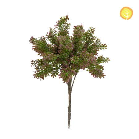 Buis Artificiel Anti-UV 55cm – Buisson Vert et Violet HI